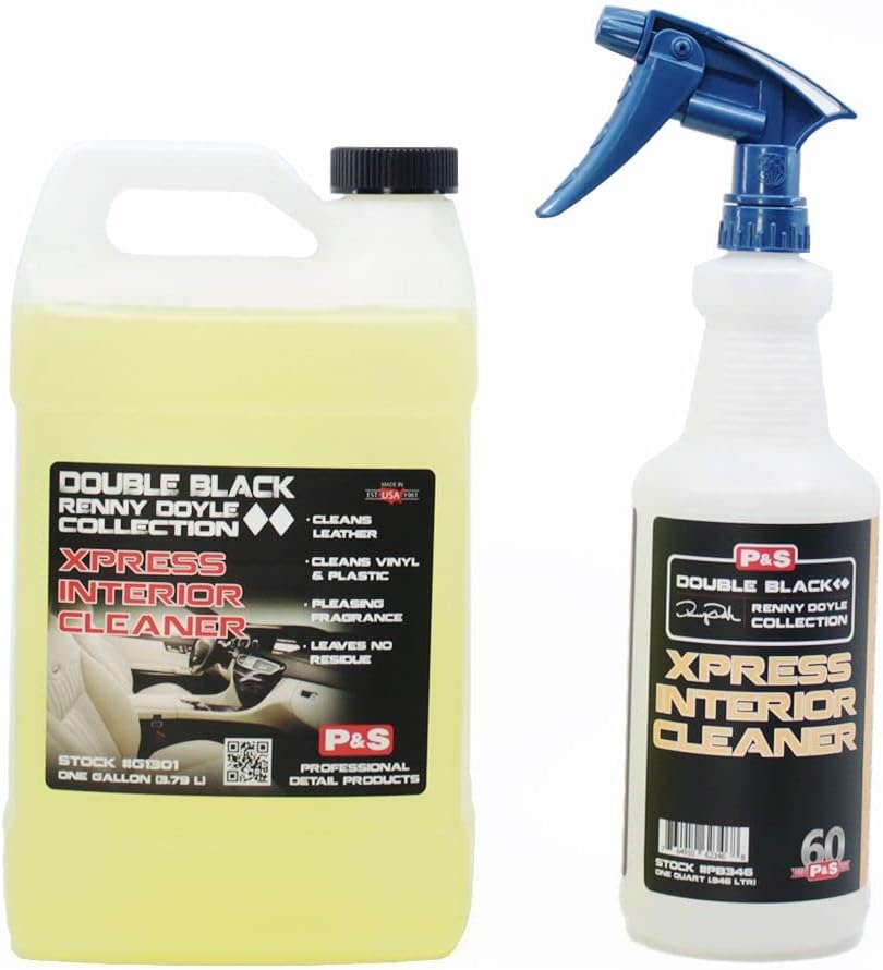 P&S Xpress interior detailer gallon and spay bottle for cleaning leather seats